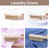 MOIKKA-GC Wood Laundry Stain Brush with Boar Bristle, Tough Stain Remover for Delicate Fabric, Cotton, Linens