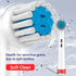 Replacement Heads for Oral B Braun - 16 PCS Floss Cross Sensitive Soft Electric Toothbrush Heads