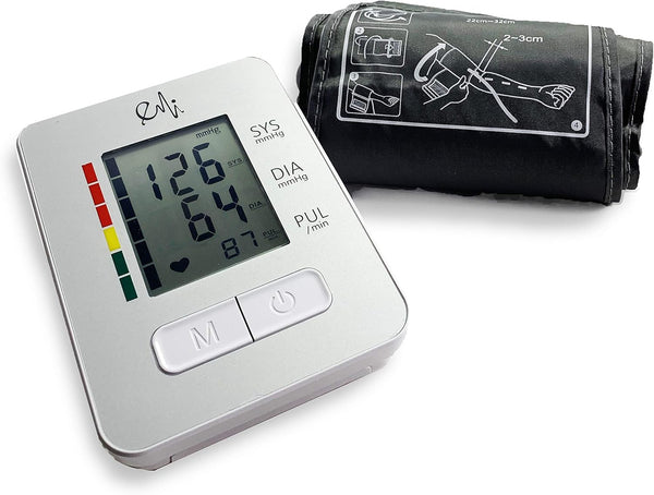 EMI Fully Automatic Digital Blood Pressure Monitor with Adult Sized Cuff, Large LCD and Memory Functions