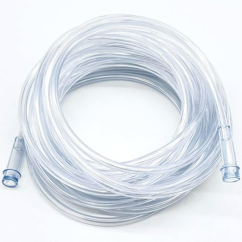 ResOne 5pk 25Ft Clear Oxygen Supply Tubing, Crush Resistant with Standard Connectors