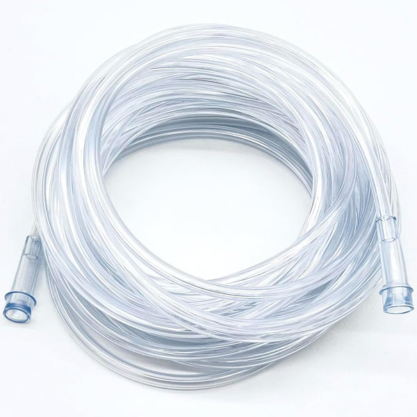ResOne 5pk 25Ft Clear Oxygen Supply Tubing, Crush Resistant with Standard Connectors