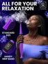 Premium Ice Pipe Hookah Hose - Purple Ice Hookah Set with 2 Reinforced Cooling Packs & Soft Grip - Hookah Mouthpiece