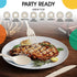 150 Pack Ivory Plastic Cutlery Set, Heavy Duty Disposable Utensil Sets, 50 Forks, 50 Spoons, 50 Knives for Party