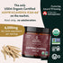 TRIBE ORGANICS Ashwagandha KSM 66 - Pure Organic Root Powder Extract for Focus, Mood Support & Energy - 600mg, 120