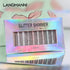 LANGMANNI 10 Pcs Liquid Glitter Eyeshadow Makeup Set, Metallic Shimmer Glitter, Sweatproof Highly Pigmented Blending