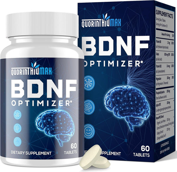 Quorinthiumax Nootropic Brain Supplement for Memory and Focus BDNF Optimizer Cognitive, Mental Clarity