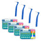 80 Count Interdental Brush Cleaners - Dental Brushes with Toothpick Flossing Head for Easy Oral Hygiene (Blue, Standard)