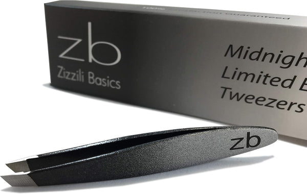 Mini Slant Tweezers, Best for Eyebrow & Facial Hair Removal, Precision Needs (Midnight Ombre)
