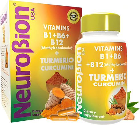 Neurobion Turmeric Curcumin 650 mg Herbal Supplement | Antioxidant Support, High Absorption Ultra Potent Turmeric