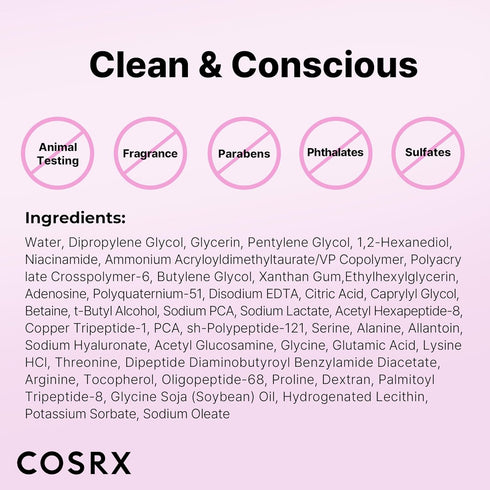 COSRX 6X Peptide Collagen Booster Toner Serum, 150mL, Niacinamide & Hyaluronic Acid for All Skin Types, Paraben Free