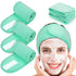 Whaline 4 PCS Spa Headband, Makeup Hair Band, Stretch Terry Cloth for Sport, Yoga, Shower (Mint Green)