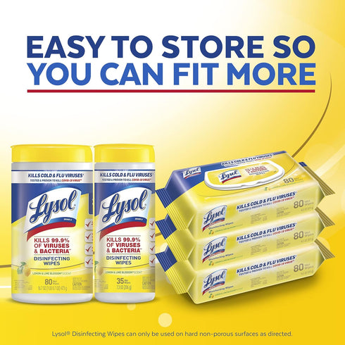 Handi-Pack Country (Pack 4 320ct Lysol Disinfecting Wipes, Brighter Horizon, Scent, of - Total)