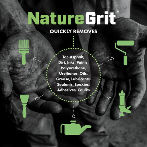 NatureGrit Hand & Surface Wipes, Heavy Duty Mechanic Hand Cleaning & Degreaser Wipes