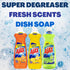 Ajax Dish Soap, Super Degreaser, 14 FL OZ (Lemon, Orange, Lime) Variety Pack of 3