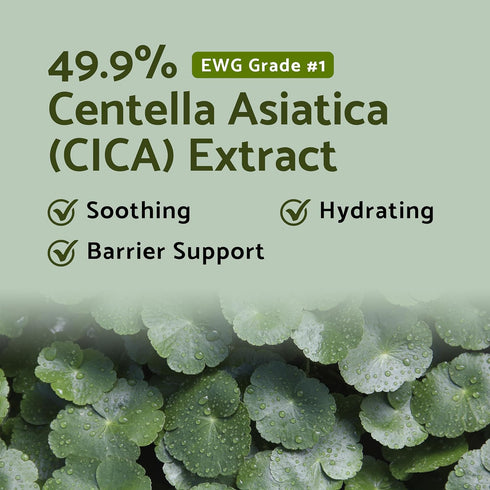 IUNIK Centella Mild Facial Foaming Cleanser - Non-stripping Sub-Acid with 49% Centella Asiatica for Sensitive Skin