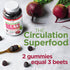 COUNTRY FARMS Bountiful Beets Gummies, Circulation Superfood, Nitric Oxide Booster, 30 Servings, 60 Count