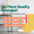 KOOKJEmart 3-in-1 Silicone Scrubber Sponge with Squeegee Non-Scratch Kitchen Sponge for Dishes, Sink & Bathroom