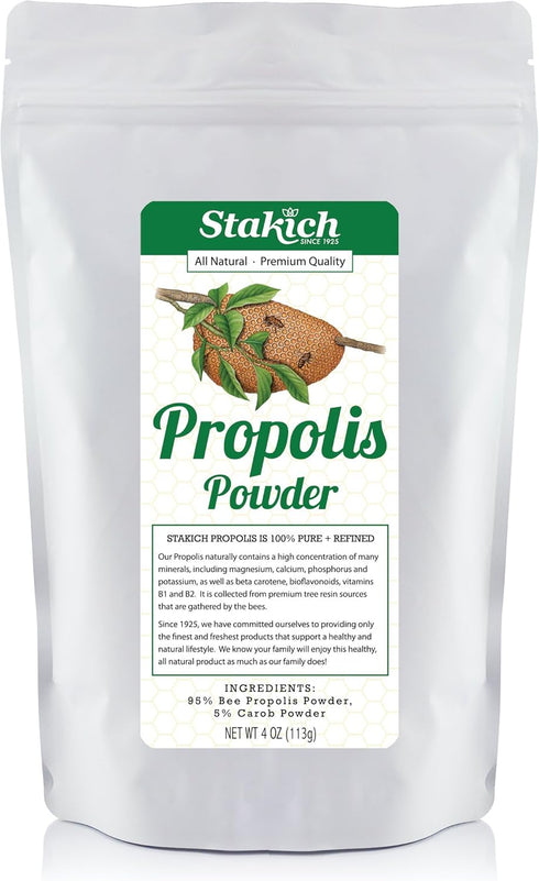 Stakich Bee Propolis Powder, All Natural, 4 Ounce