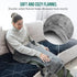 Snailax Heating Pad for Back Pain Relief - FSA HSA Eligible, Electric Large Heating Pad, Grey
