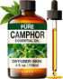 Set Set 2X 4 Oz Camphor Essential Oil for Diffuse & Jasmine Essential Oil for Diffuser - Aromatherapy Grade Essential