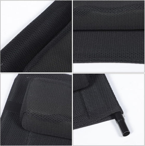 FOMIYES High Back Wheelchair Backrest Extension - Mesh Fabric Back Height Extender for Manual Wheelchairs, Comfortable