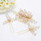 Oriamour Hair Side Combs with 2 Set Hair Pins, Bridal Hair Accessories Wedding Headpiece Set (Gold)
