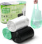 2.6 Gallon Trash Bag, 150 Count, Unscented Strong Handle Tie Garbage Bags for Kitchen, Bathroom, Bedroom, Office
