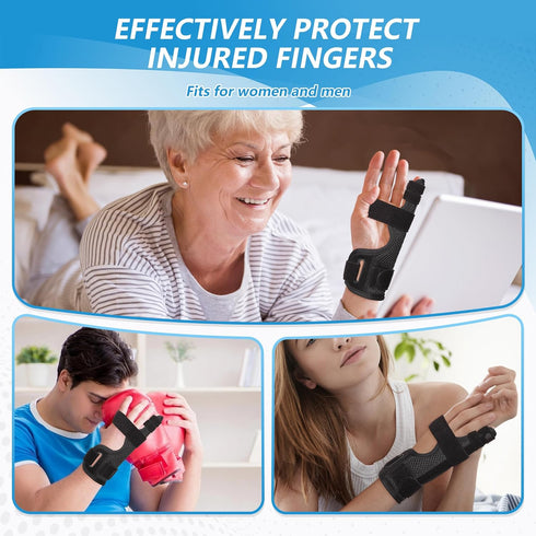 Pinky Finger Splint, Finger Splint for Broken Finger, Trigger Finger, Metacarpal Splint Hand Brace for Tendonitis Pain