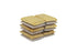Superio Gold and Silver Kitchen Sponge Scrubber, Heavy Duty Non-Scratch, Kosher, Pack of 12 for Sink and Dish Washing