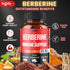 Premium Berberine Supplement with Ceylon, Ashwagandha, Turmeric, Milk Thistle, Elderberry & Black Pepper, 120 Capsules