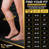 Calf Compression Sleeve - Leg Compression Sleeves for Shin Splints & Varicose Veins, 20-30mmHg - XL for Women & Men