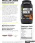 NutraBio Micellar Casein Protein Powder, 2 lbs Alpine Vanilla, Slow Digesting for Muscle Growth