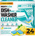 Dishwasher Cleaner and Deodorizer 24 Pack - 1 Year Supply of Deep Clean Tablets for Dishwasher