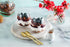 Mini Spoons for Desserts - Bulk Pack of 100 Mini Gold Dessert Spoons, Disposable 4.5 Inch Plastic Appetizer Spoons,