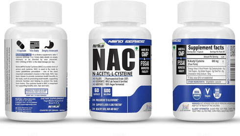 N-Acetyl CYSTEINE (NAC) 600 MG - 60 Capsules
