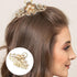 Rhinestone Hair Claw Clips, Vintage Alloy Fancy Jaw Clips for Large Hair Accessories