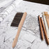 YiePhiot (2 Drafting Brush, Mini Dusting Brushes, Soft Bristles, Drafting Supplies and Architecture Cleaning Tool