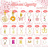 NAISKA 146PCS Gold Hair Jewelry for Braid, Handmade Butterfly Flower Charm Locs Dreadlock Accessories for Women