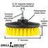 Cleaning Supplies - Threaded 5-inch Commercial Scrub Brush for Electric, Pneumatic Polishers