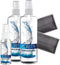 Purity Eyeglass Lens Cleaner Kit - 2 x 8oz and 1 x 2oz Spray Bottle + 2 Microfiber Cloths for All Lenses