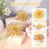 Macuezu 6 6 Inches PCS Gold Pull Bows, Gold Bow for Gift Wrapping, Reusable Organza Glitter Bows for Valentine's Day
