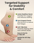 KEMFORD Ankle Compression Sleeve - Open Toe Compression Socks for Plantar Fasciitis, Swelling, Foot Support