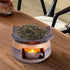 YSZYPETHE Handmade Ceramic Aromatherapy Diffuser,Herb Burner & Candle Wax Warmer with Tealight Holder, Home Fragrance