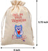JOYIN 28 Pcs Valentine Drawstring Canvas Bags with 3 Pens, 4x5.75 Inch Pouch for Kids Party Favor