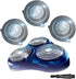 HQ9 Replacement Heads Blades for Philips Norelco Electric Shaver, Upgraded Triple Track Head SpeedXL Models