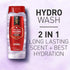 Old Spice Body Wash for Men Moisturizing Hydro Wash, Swagger Scent, 21 oz, Two Pack