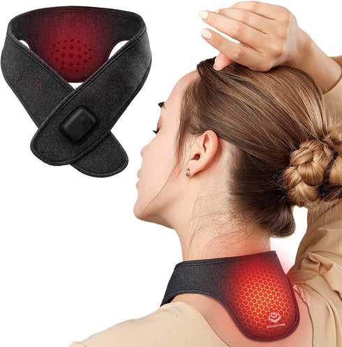 Wireless Neck Heating Pad - Heat Wrap for Neck Pain Relief, Electric