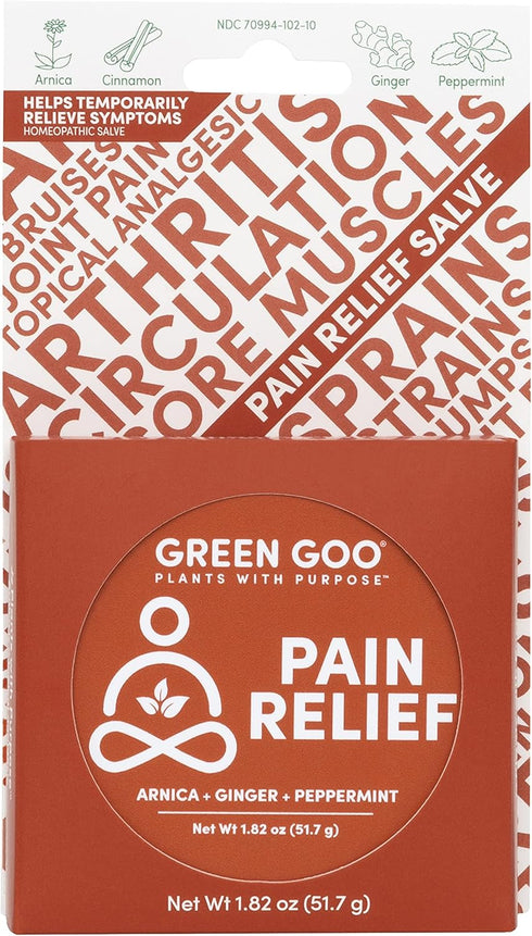 Green Goo Natural Skin Care Salve with Arnica, 1.82 Ounce Large Tin
