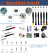 Eyeglass Repair Kit with 220PCS Nose Pads, 6PCS Precision Screwdrivers, Screws & Tweezers for Glasses Repair