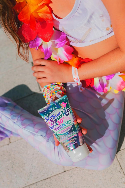 Sunshine & Glitter Sea Star Sparkle Biodegradable Glitter Sunscreen with SPF 50+